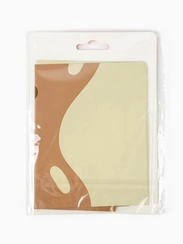 Воздушный шар фольгированный 29" "Кексик с медвежонком" бежевый сатин