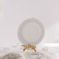 Тарелка WY Royal bird, d=20 см, фарфор, белая