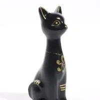 Фигурка декоративная &laquo;Кошка-Нефертити&raquo;, 6.5&times;18 см, чёрная