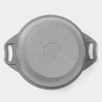 Кастрюля KUKMARA, 2 л, d=20 см, h=10.5 см, антипригарное покрытие, литой алюминий, серая