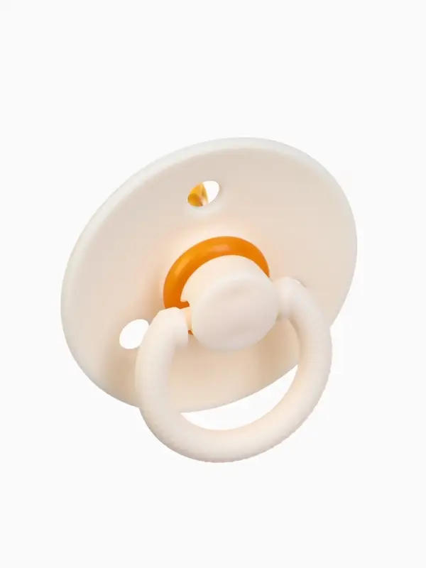 Набор классических пустышек, 2 шт., латекс, персиковый/айвори, в контейнере, от 0 мес., M&B Набор классических пустышек, 2 шт., латекс, персиковый/айвори, в контейнере, от 0 мес., M&B