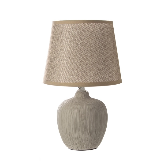 Настольная лампа с абажуром RISALUX «Сандра», Е14, 40 Вт, бежевый, 18×18×33.5 см Настольная лампа с абажуром RISALUX «Сандра», Е14, 40 Вт, бежевый, 18×18×33.5 см