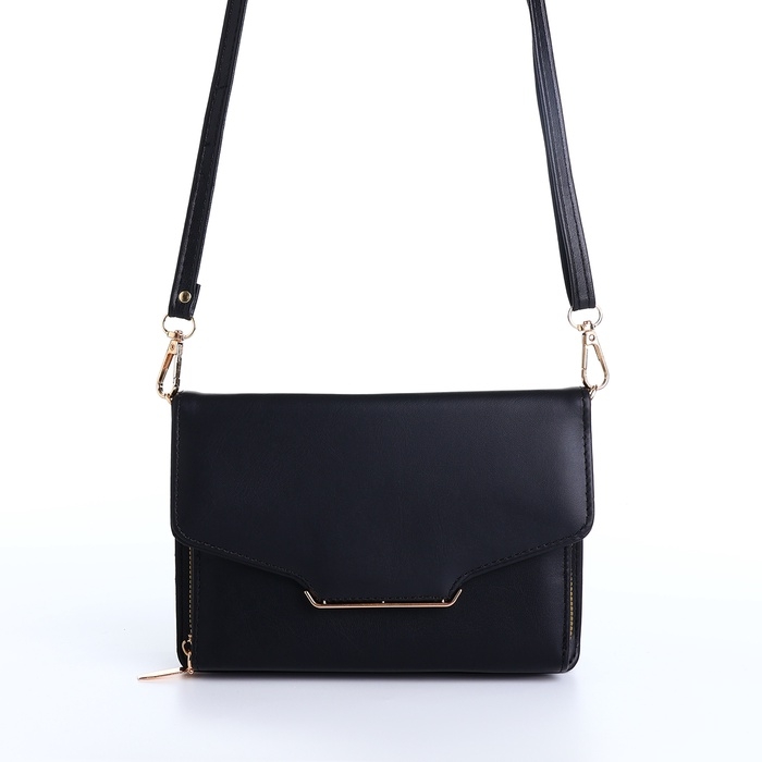 Сумка женская на молнии, цвет чёрный Сумка женская на молнии, цвет чёрный