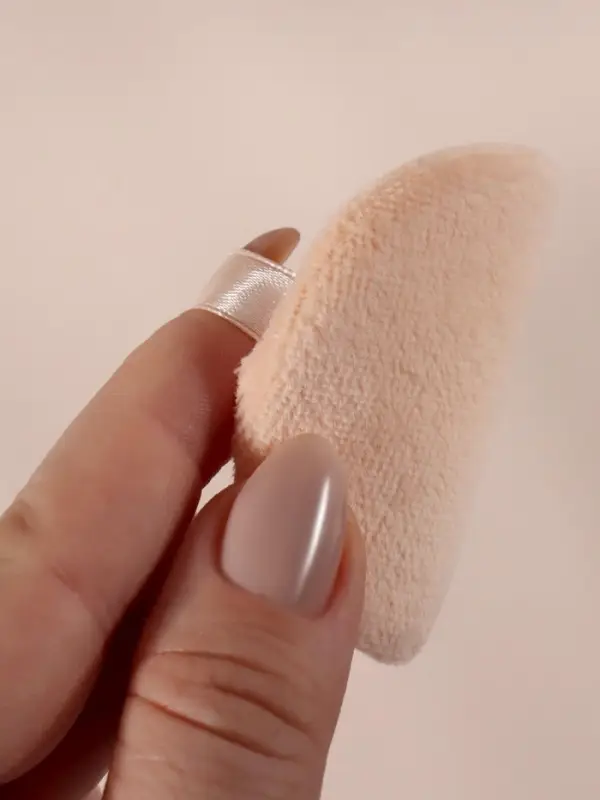 Пуховка для макияжа, с держателем, d = 6 см, МИКС Пуховка для макияжа, с держателем, d = 6 см, МИКС