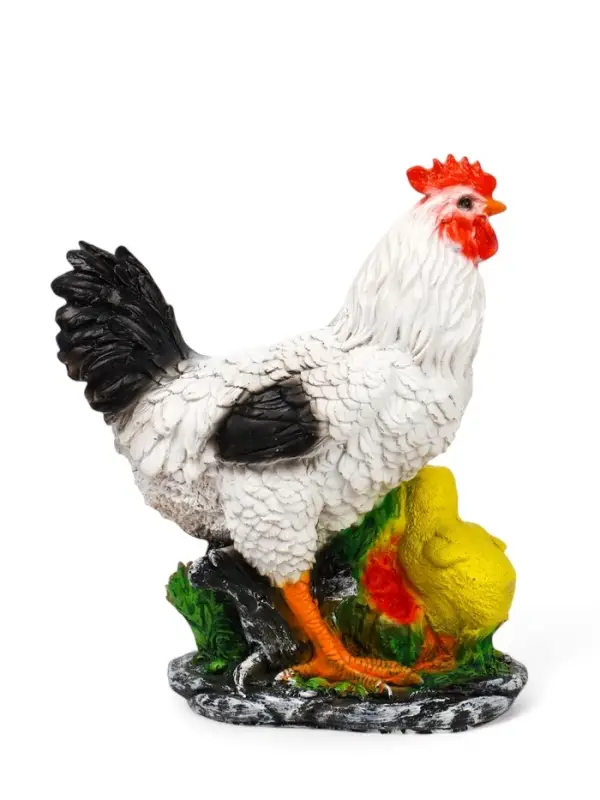 Садовая фигура из полистоуна &laquo;Курица с цыплятами&raquo;, 33&times;17&times;25 см