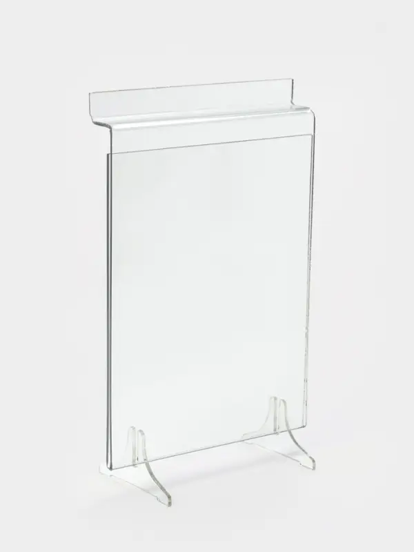 Ценникодержатель в эконом-панель, откидной, 10&times;13.5 см, прозрачный