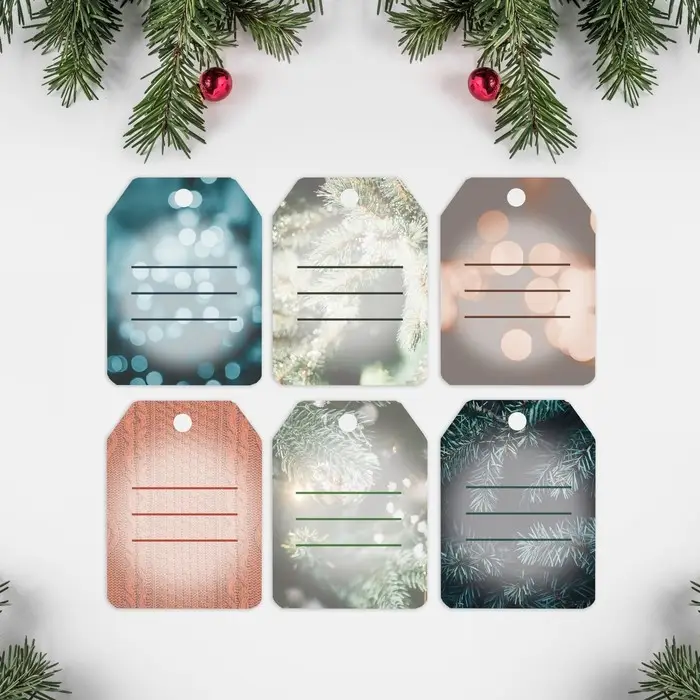 Набор из 6 шильдиков на подарки &laquo;Тепла и волшебства&raquo;, 16 х 24 см, 6 шт