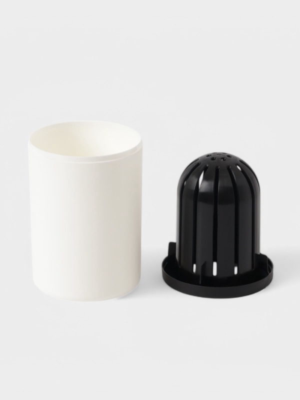 Комплект для туалета гибкий с подставкой, цвет белый