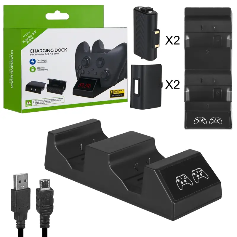 Зарядная станция для двух беспроводных геймпадов Xbox Series/One TYX-1817X (40шт/кор)