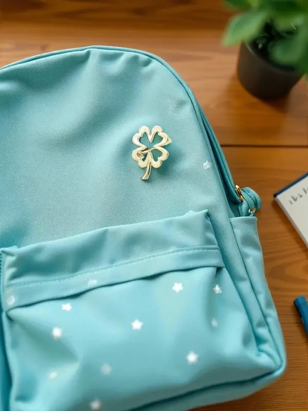 Брошь &laquo;Клевер&raquo;, контур, цвет золото