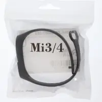 Ремешок для фитнес-браслета Mi Band 3/4 Luazon, чёрный