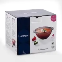 Бульонницы Luminarc, 560 мл, набор 4 шт., стекло, коричневые