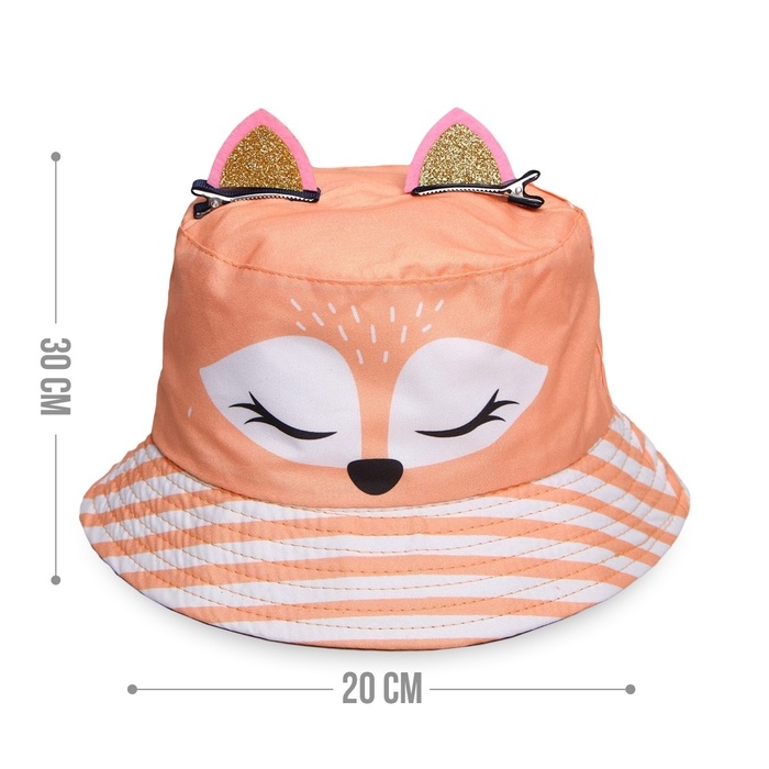 Панама детская для девочки «Лисичка», с ушками, р-р 52-54 Панама детская для девочки «Лисичка», с ушками, р-р 52-54