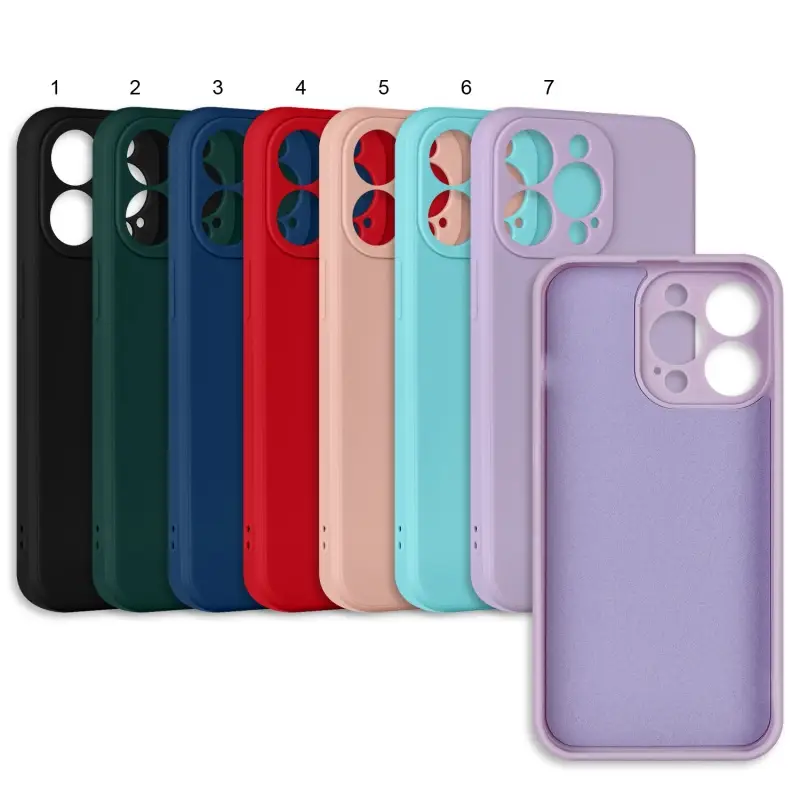 Чехол для iPhone 13 Pro цветной силикон
