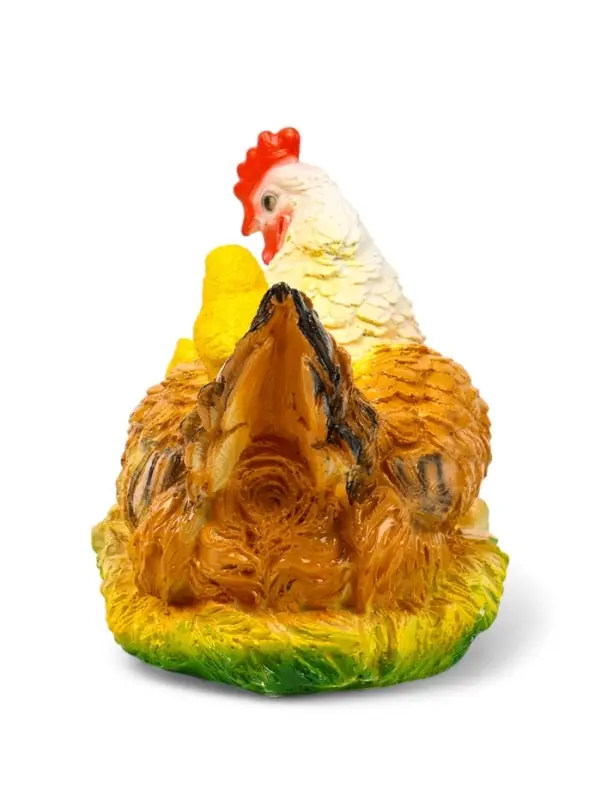 Садовая фигура из гипса &laquo;Курица наседка с цыплятами&raquo;, 27&times;20&times;21 см