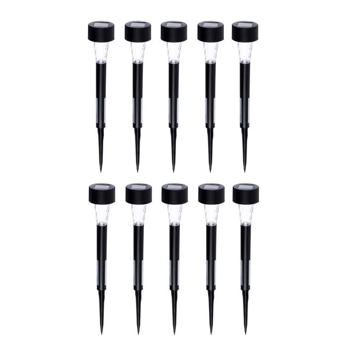 Набор садовых светильников на солнечной батарее «Трапеция», 4.5 × 30 × 4.5 см, 1 LED, свечение белое, 10 шт. Набор садовых светильников на солнечной батарее «Трапеция», 4.5 × 30 × 4.5 см, 1 LED, свечение белое, 10 шт.