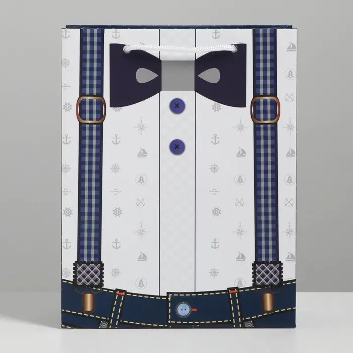 Пакет подарочный ламинированный, упаковка, «Деловой мужчина», MS 18 х 23 х 8 см Пакет подарочный ламинированный, упаковка, «Деловой мужчина», MS 18 х 23 х 8 см