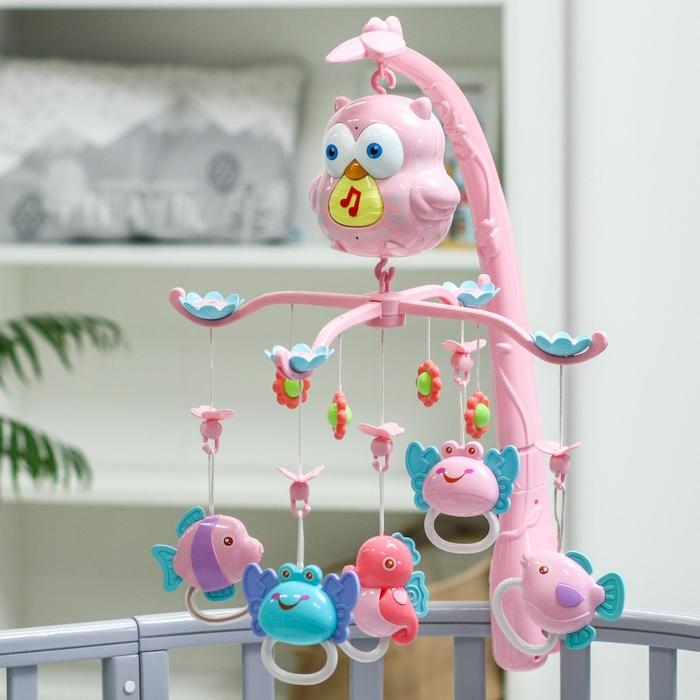 Мобиль музыкальный на кроватку «Совушка», проектор, пульт, цвет и виды МИКС Мобиль музыкальный на кроватку «Совушка», проектор, пульт, цвет и виды МИКС