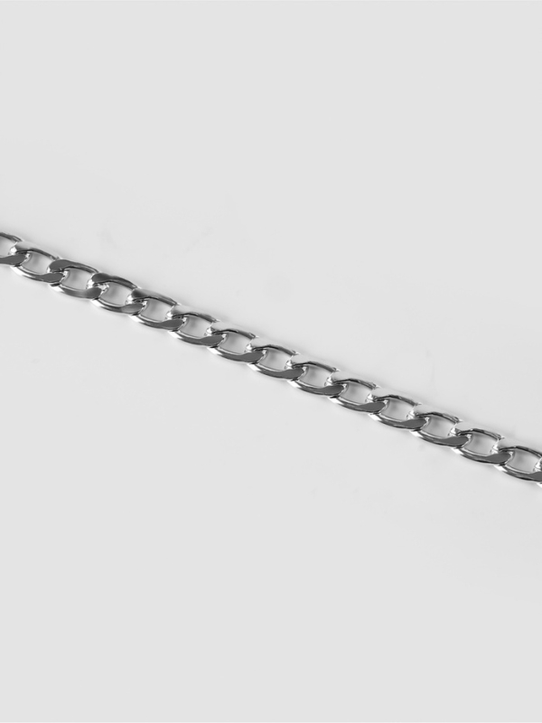 Цепочка алюминий плоская 11*6,5мм 10±0,5м серебряный АУ