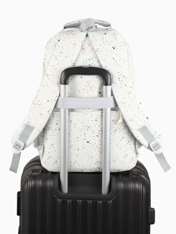 Рюкзак школьный для девочки &laquo;Краска&raquo;, 4 кармана, 31&times;13&times;48 см, белый