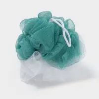 Мочалка для тела Доляна, 10&times;10&times;9 см, двухцветная, 40 г, МИКС