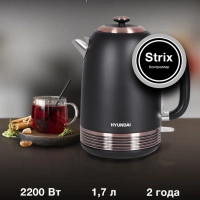 Чайник HYK-S4501 1.7л. 2200Вт черный