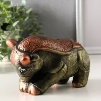 Копилка "Бык" 12х18,5х9,5 см, золото Копилка "Бык" 12х18,5х9,5 см, золото