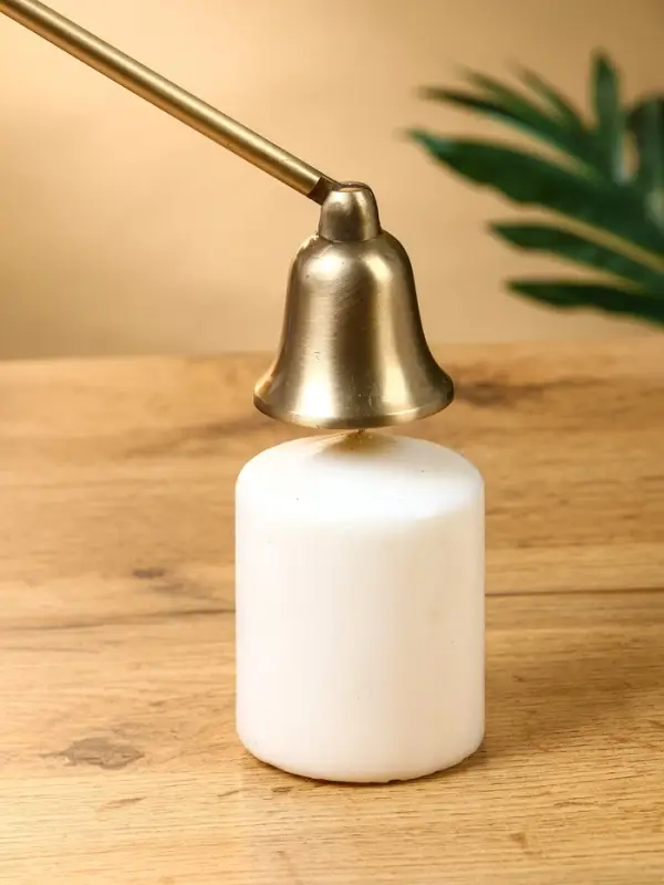 Гаситель для свечи "Роскошь" латунь 22 см