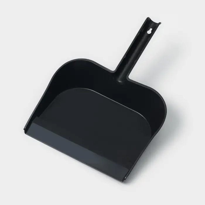 Совок для мусора, пластик, 32×22×9.5 см, ручка МИКС, серый Совок для мусора, пластик, 32×22×9.5 см, ручка МИКС, серый