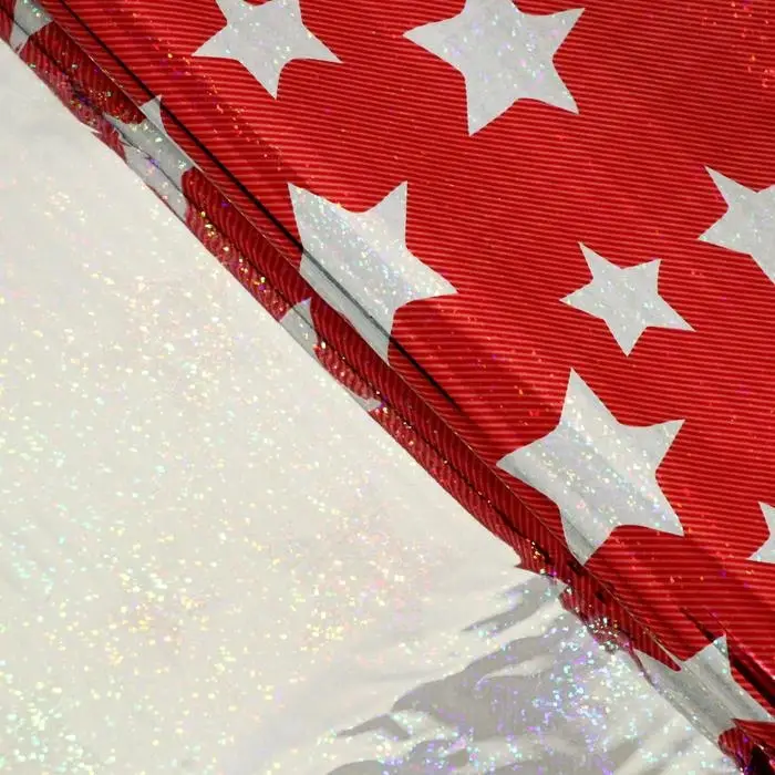 Пленка голография Пленка голография "Звёзды", красный, 70 х 100 см