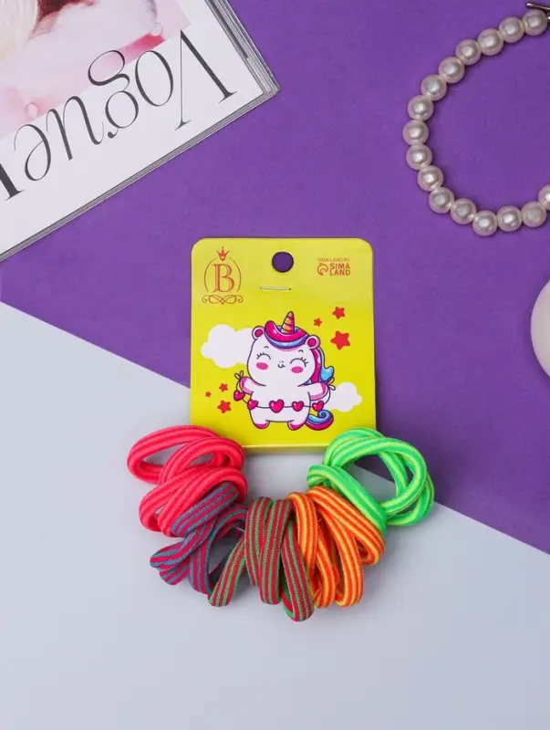 Резинка для волос «Единорожек», набор 20 шт., звёзды, 2.5 см, МИКС Резинка для волос «Единорожек», набор 20 шт., звёзды, 2.5 см, МИКС