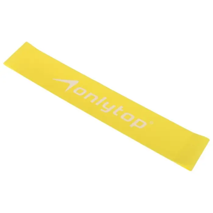 Фитнес-резинка ONLYTOP, 30&times;5&times;0.07 см, нагрузка 5 кг, цвет жёлтый