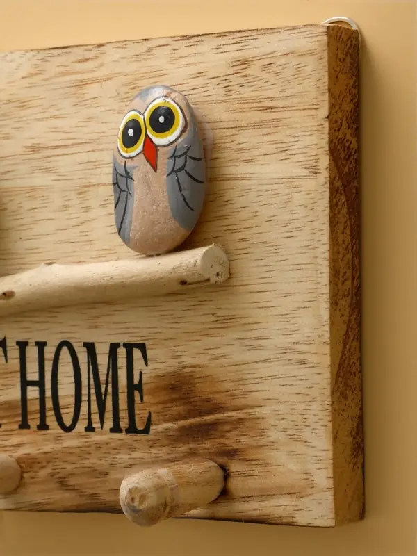Вешалка Вешалка "HOME SWEET HOME" дерево Албезия 30х6х15 см