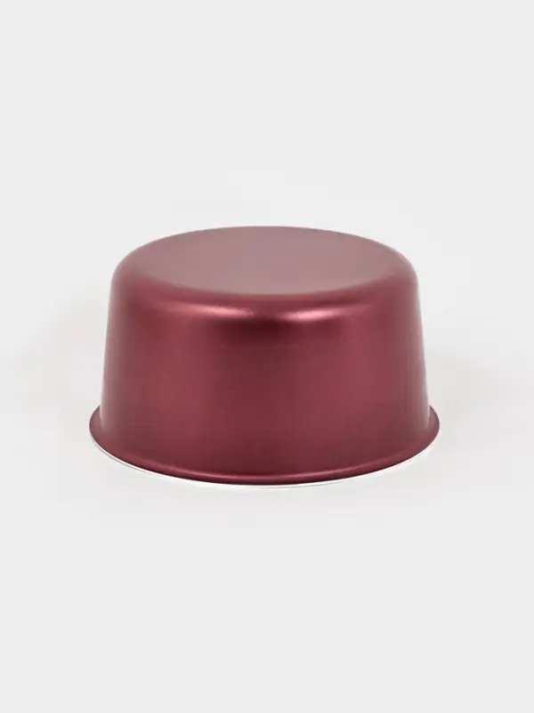 Форма для куличей, d=16 см, антипригарное покрытие, без крышки, бордовая