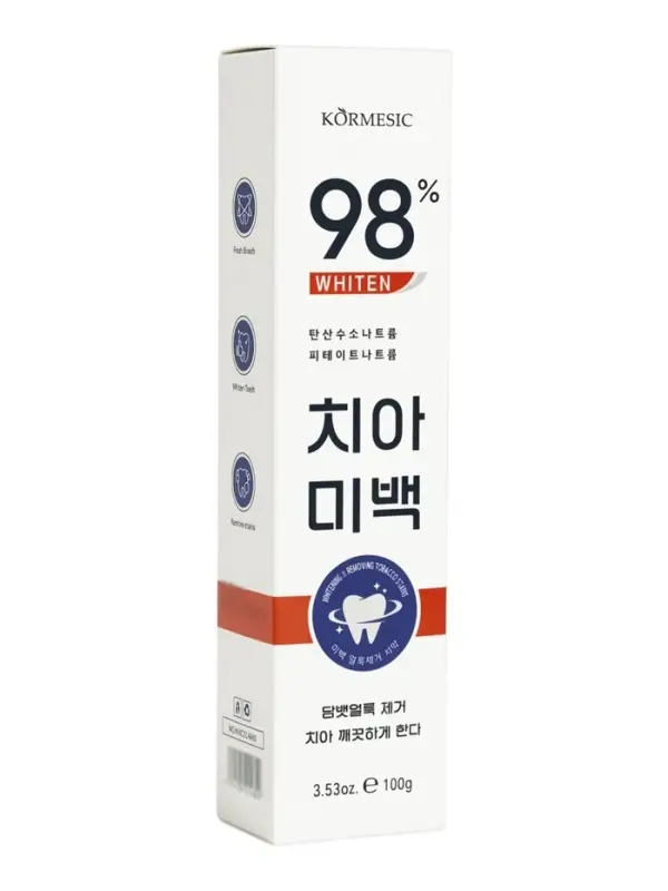 Зубная паста KORMESIC отбеливающая, 100 г