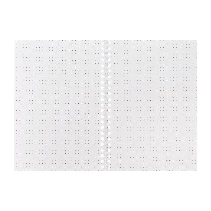 Ежедневник недатированный на гребне А5, 60 листов, мягкая обложка &laquo;Чёрный кот в очках&raquo;, в точку