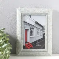 Фоторамка пластик 10х15 см "Марокканская мозаика" оттенки голубого 19,8х15х2 см