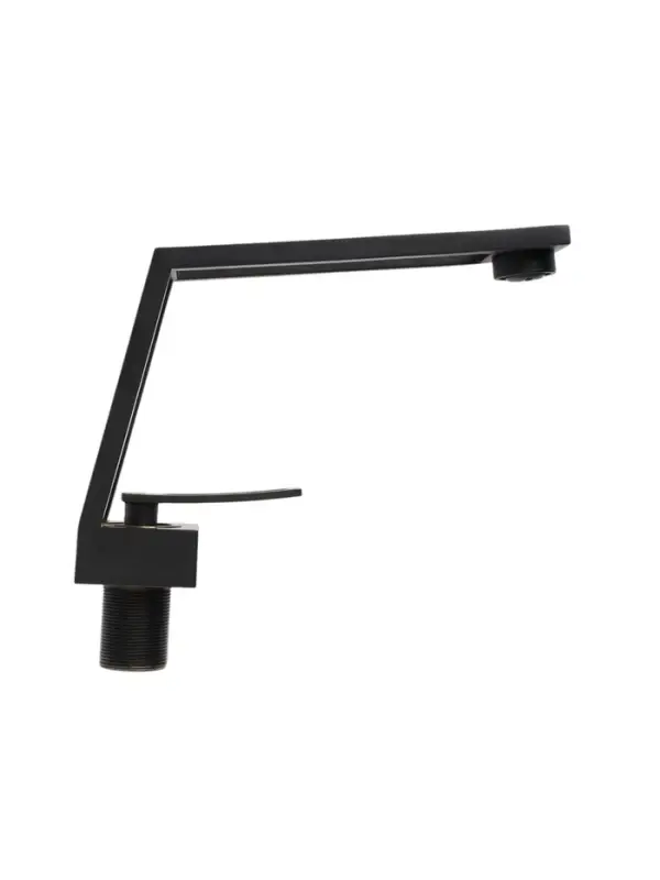 Смеситель для раковины ZEIN Z3884, однорычажный, интерьерный, высота 15 см, латунь, черный