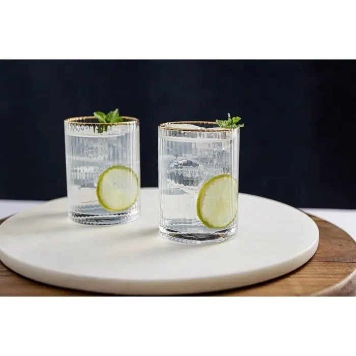 Стакан Magistro &laquo;Орион&raquo;, 270 мл, 9.7&times;7 см, с золотой отводкой, стекло, прозрачный