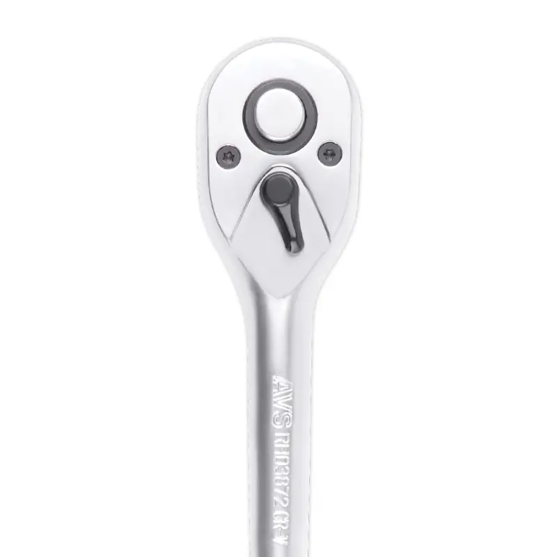 Рукоятка трещоточная 1/4"DR 72 зубца (металлическая ручка) AVS RH01472