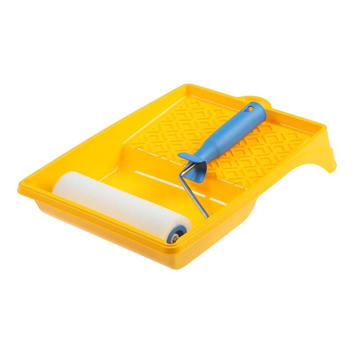 Набор малярный  Набор малярный "АКОР" для потолка, валик 180 мм, поролон, ванночка 330х260 мм