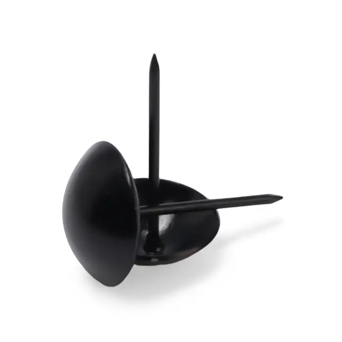 Гвозди ТУНДРА, декоративные, обивочные, 25&times;39 мм, черный, 100 шт.