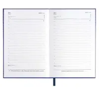 Ежедневник недатир А5 160л ESCALADA,тв обл кожзам с пор, бл тис,ляс, бл 70г/м2, син Ежедневник недатир А5 160л ESCALADA,тв обл кожзам с пор, бл тис,ляс, бл 70г/м2, син