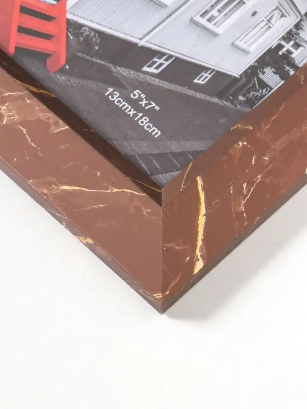 Фоторамка пластик 13х18 см "Гедеон" шоколад с золотом 24х19х2 см