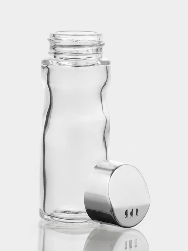 Набор для специй Доляна &laquo;Эксклюзив&raquo;, 40 мл, 2 предмета: солонка, перечница, салфетница - подставка, стекло, пластик, прозрачный