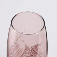 Ваза «Тодес» овал, h=26 см, стекло, светло-розовая Ваза «Тодес» овал, h=26 см, стекло, светло-розовая