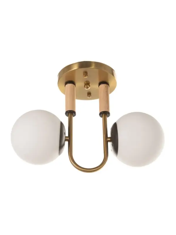 Люстра &laquo;Донна&raquo; 2&times;40 Вт Е27 черный/латунь 37&times;15&times;25 см