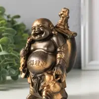 Фигурка гипс &laquo;Хотей&raquo;, 14&times;8 см, под бронзу винтаж