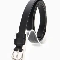 Ремень женский, пряжка металл, 1 прокол, 1.4&times;105 см, чёрный