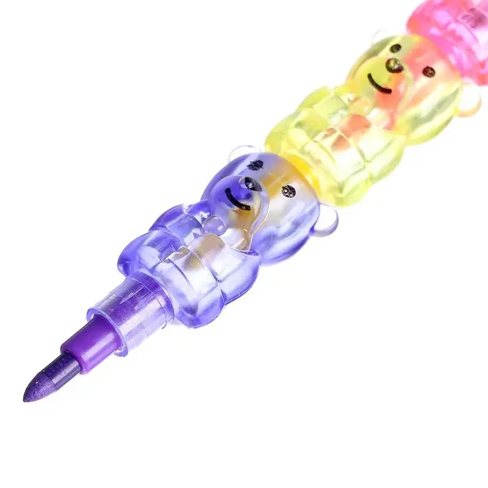 Карандаш восковой «Мишка», набор 5 цветов Карандаш восковой «Мишка», набор 5 цветов